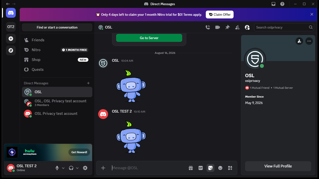 007 discord ptb to canary carrier
